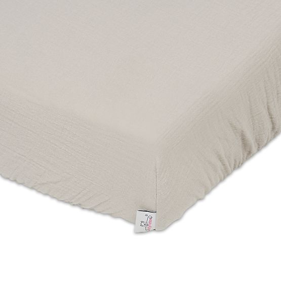 Musselinlaken 140x70 beige