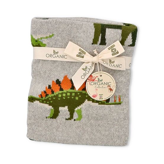Nature Planet Decke aus Bio-Baumwolle Dinosaurier