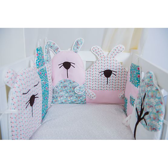 Nestchen für Babybettchen - rosa