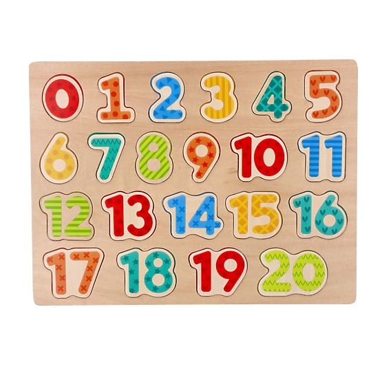 Neues Holzpuzzle Zahlen - Puzzle