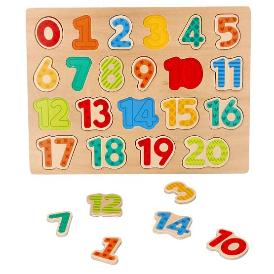 Neues Holzpuzzle Zahlen - Puzzle