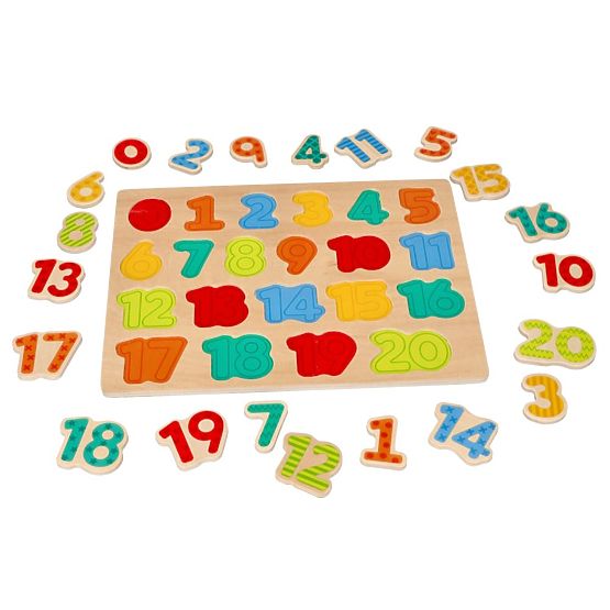 Neues Holzpuzzle Zahlen - Puzzle