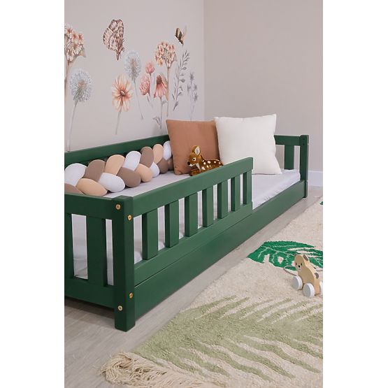Niedriges Kinderbett Montessori Ourbaby Meadow - grün