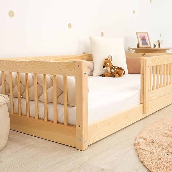 Niedriges Kinderbett Montessori Ourbaby Plus - Natur