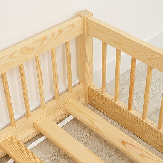 Niedriges Kinderbett Montessori Ourbaby Plus - Natur