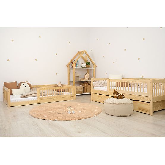 Niedriges Kinderbett Montessori Ourbaby Plus - Natur