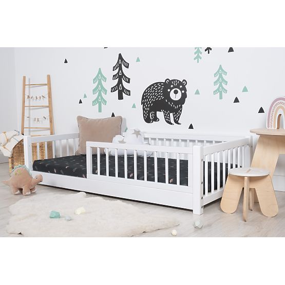 Niedriges Montessori-Kinderbett Ourbaby - weiß