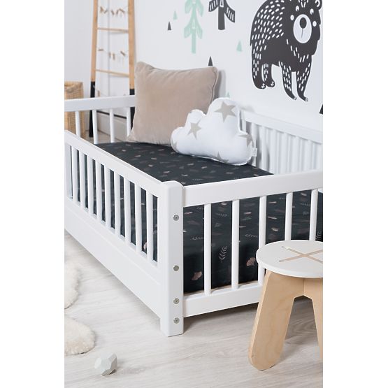 Niedriges Montessori-Kinderbett Ourbaby - weiß