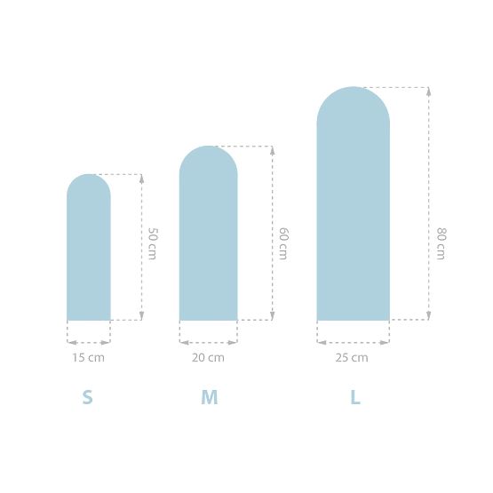 Obluček-Polsterplatte – Babyblau