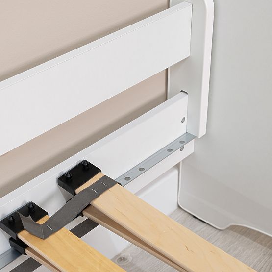 Ourbaby Kinderbett mit Barriere – weiß