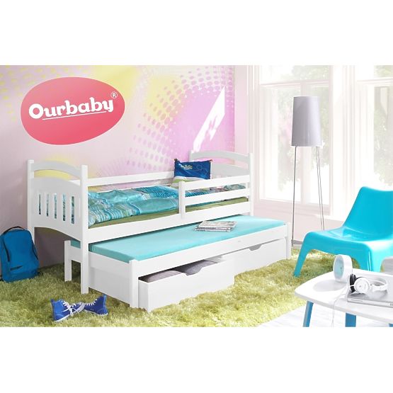 Ourbaby Kinder Bett mit bett Marco I - Bílá