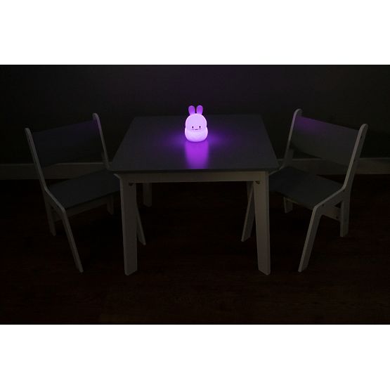 Ourbaby Kindertisch und Stühle - grau/weiß