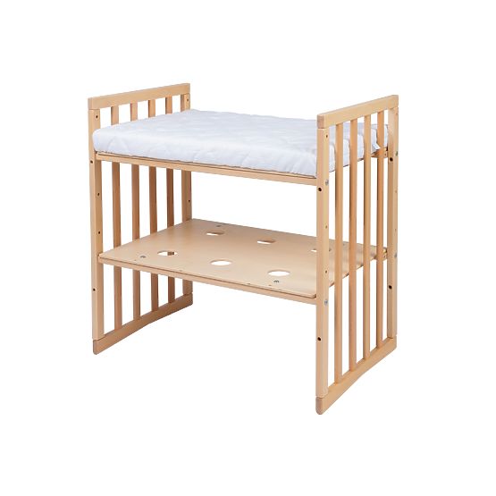 Ovale mitwachsende Babybett Ruby 7-in-1 - natur
