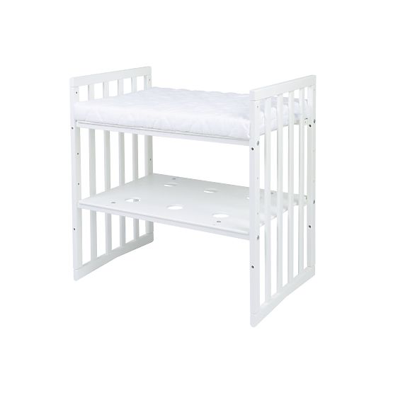 Ovale mitwachsende Babybett Ruby 7-in-1 PLUS - weiß