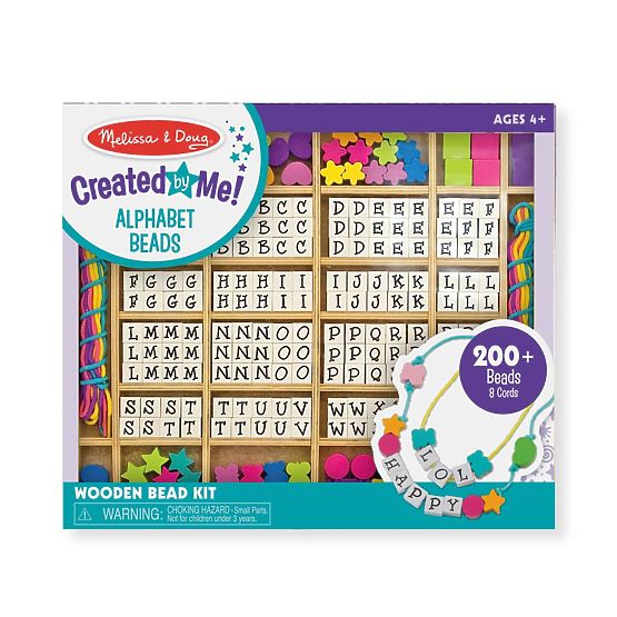 Perlenset mit Buchstaben