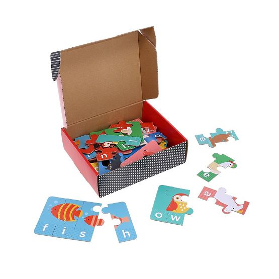Petit Collage Mein erstes Buchstabierpuzzle mit Tieren