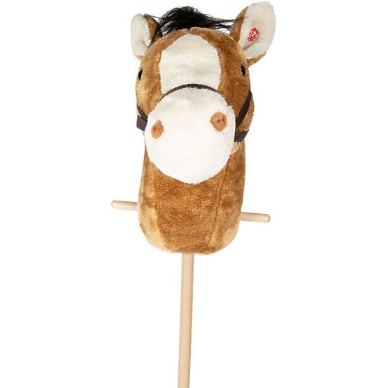 Pferd Nico auf einem Stock mit Rädern