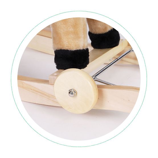 Schaukelpferd 2 in 1 beige