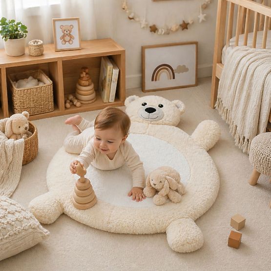 Plüschunterlage Baby - Bärchen