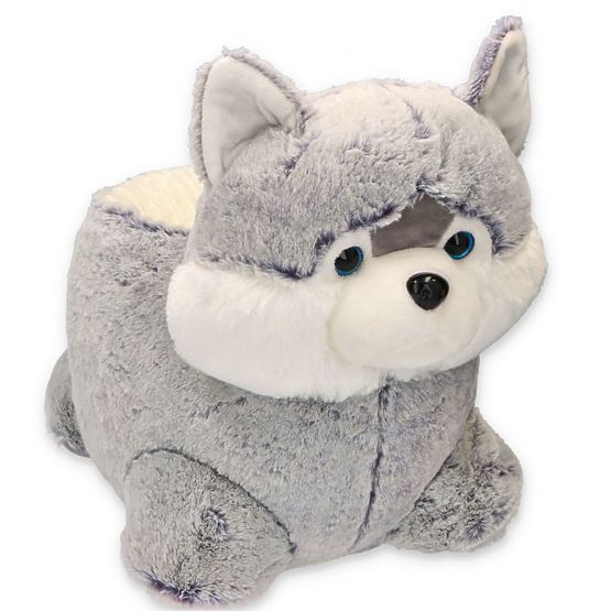 Plüschhocker Hund Husky Sitzgelegenheit