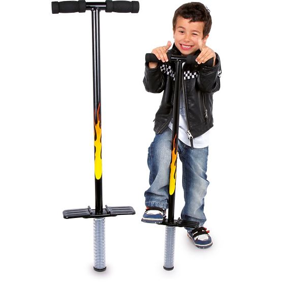 POGO-Stange mit Flammen