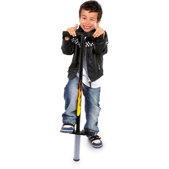 POGO-Stange mit Flammen