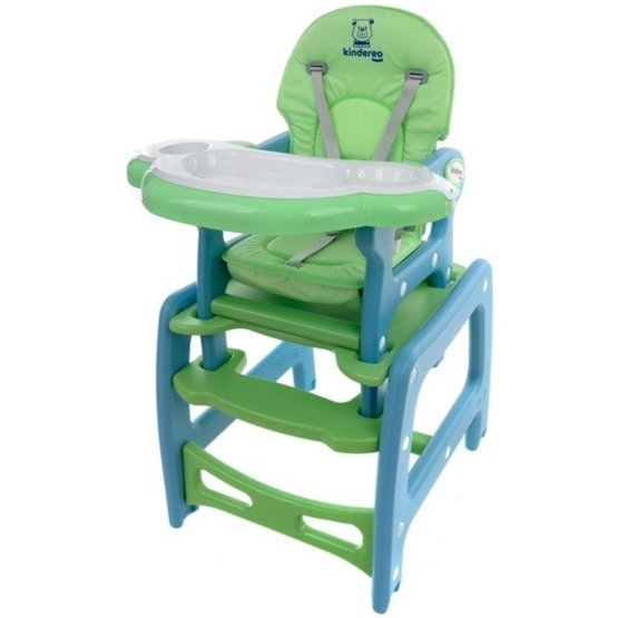 Kinder Essen- Babystuhl Hugo - grün-blau