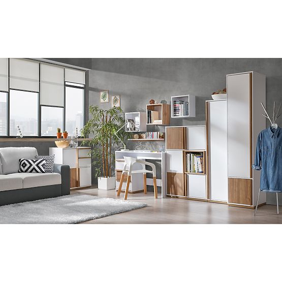 Police quadrat Evado - white