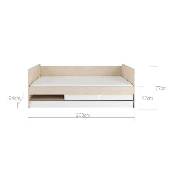 Bett mit Rückenlehne So sechzig 200 x 90 cm