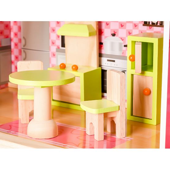 Puppenhaus aus Holz - Märchenhafte Residenz