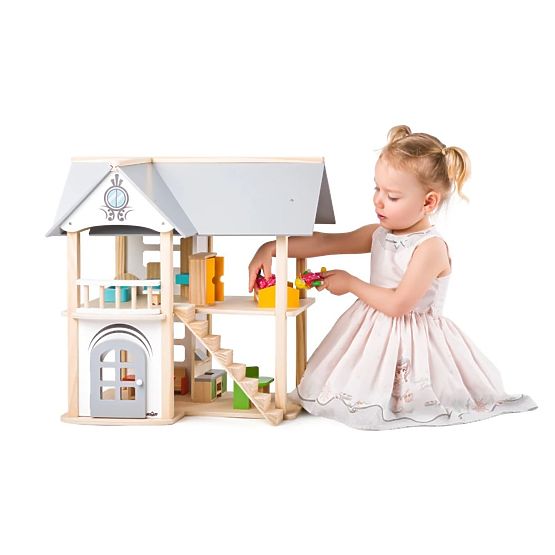 Puppenhaus mit Möbeln Villa Isabelle