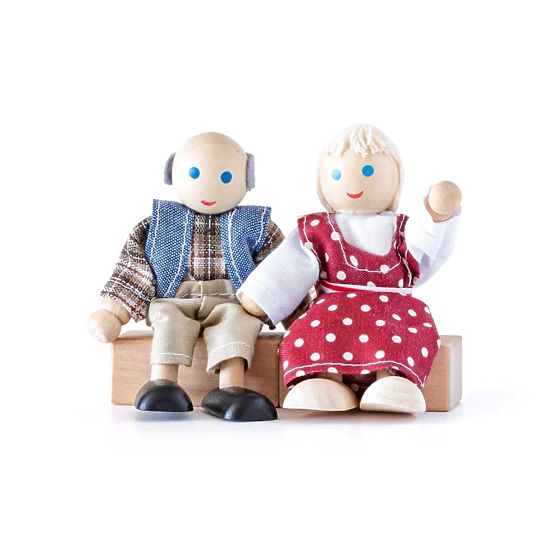 Puppenhauspuppen, Familie 6 Personen