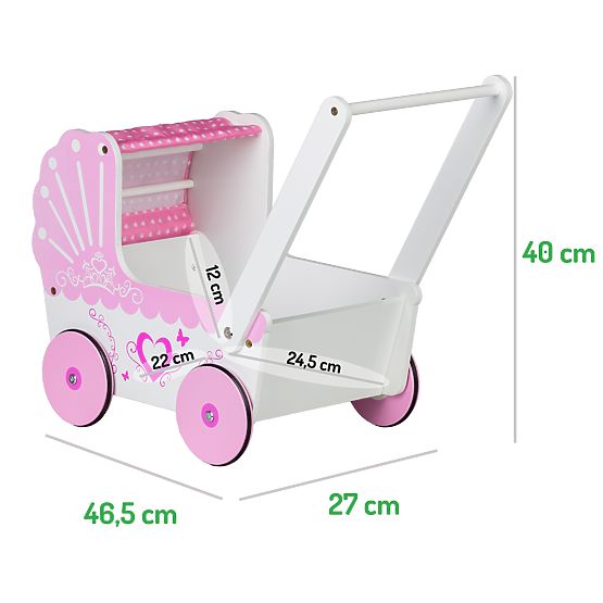 Puppenwagen Sweetheart - Holz 