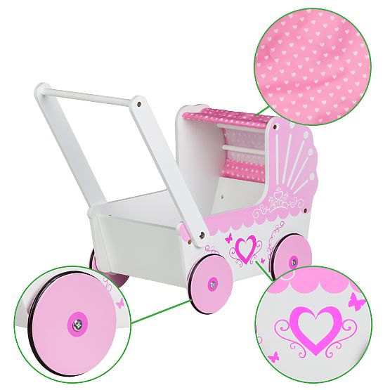 Puppenwagen Sweetheart - Holz 