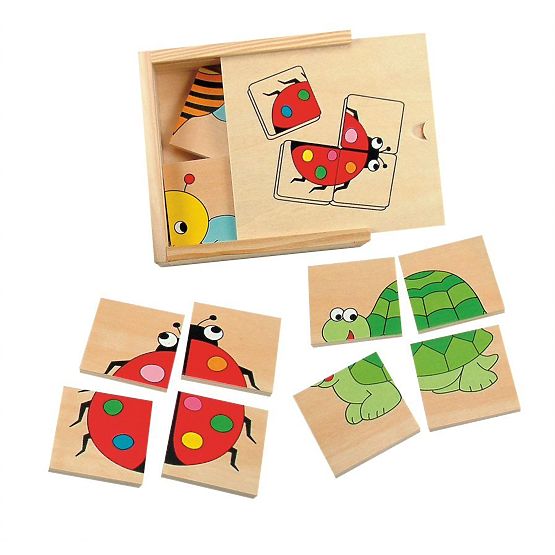 Puzzle kleine Tiere - 4 Stk.