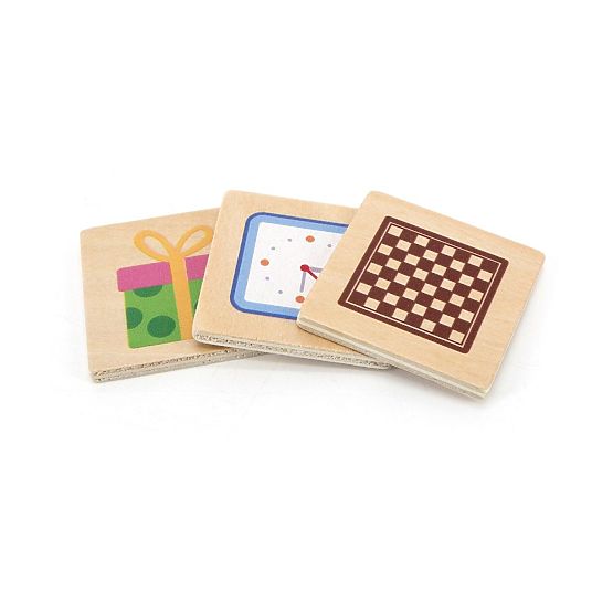 Puzzle und Formensortierspiel