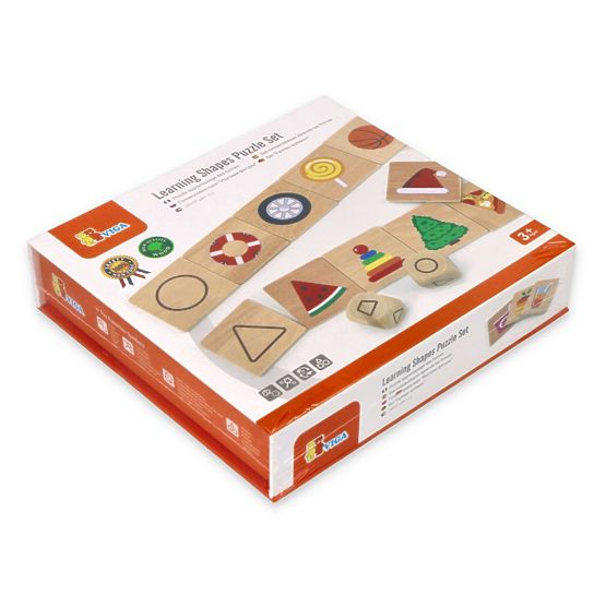 Puzzle und Formensortierspiel
