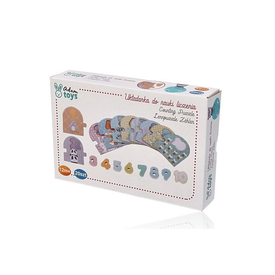 Puzzle zum Lernen des Zählens 1-10