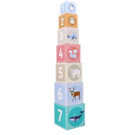Pyramide aus Bechern Arktische Tiere