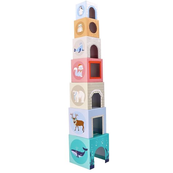 Pyramide aus Bechern Arktische Tiere