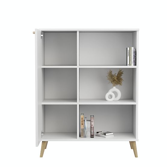 Regal Fondi weiß, skandinavisch