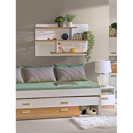 Regal L8 - Weiß / Eiche Nash