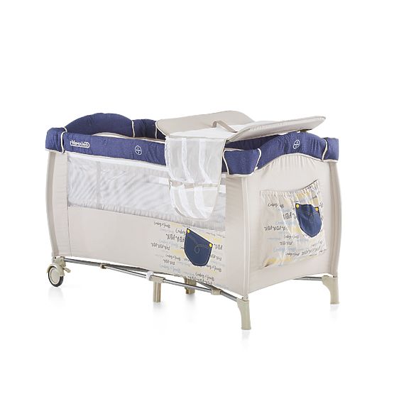 Reisebett CHIPOLINO Play Pen and Crib Bella - Denim