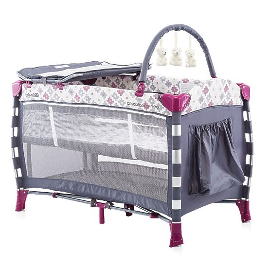Reisebett CHIPOLINO Play Pen Casablanca Neo - Burgundy