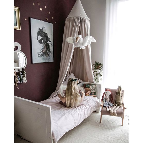 Retro Kinder-Sessel Velours - Rosa