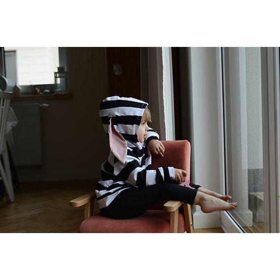 Retro-Kindersessel Velvet – Lachs