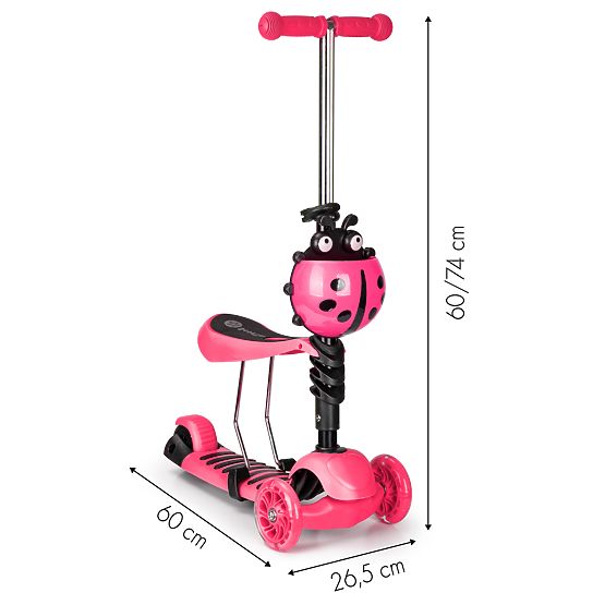 Roller und Türsteher Marienkäfer - rosa