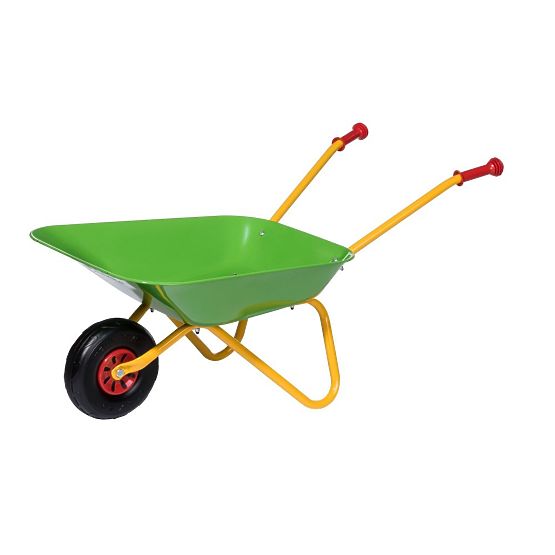 rollytoys solides Metall-Schubkarren - grün