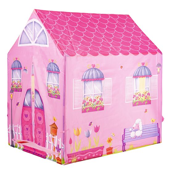 Rosa Spielzelt Haus für Kinder IPLAY