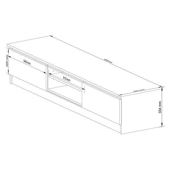 RTV KOMMODE K160 CLP WEISS / GRAU